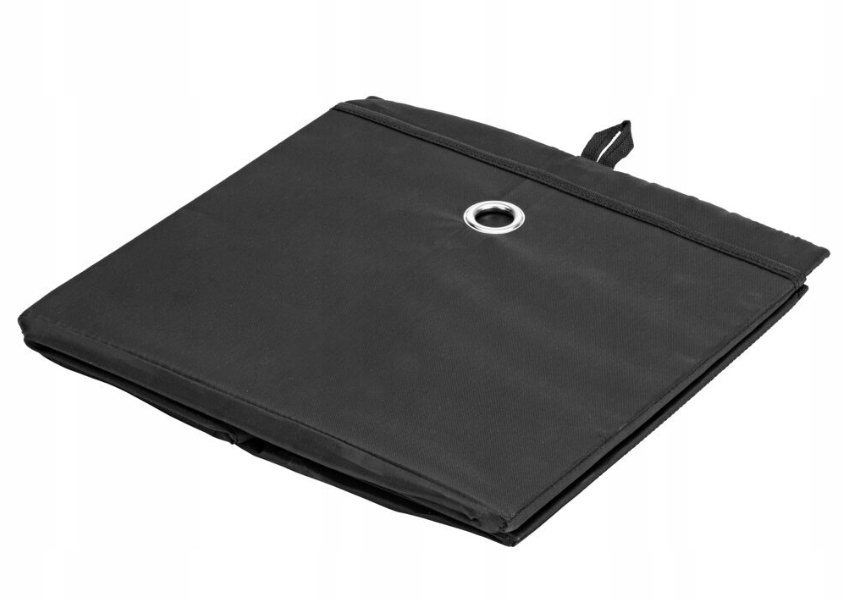 PODEŁKO CZARNE 30cm składane poliester garderoba szafa