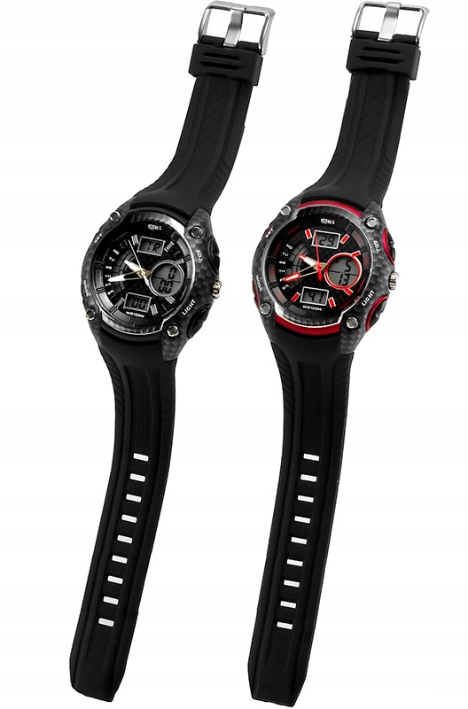 Dziecięcy Zegarek OCEANIC WR100m Carbon LCD+Analog