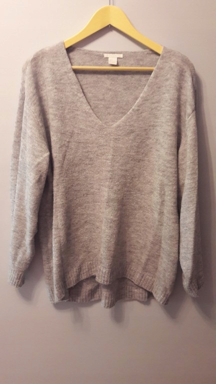 H&M SWETER R. XL -XXL OVERSIZE LEKKI CIENKI