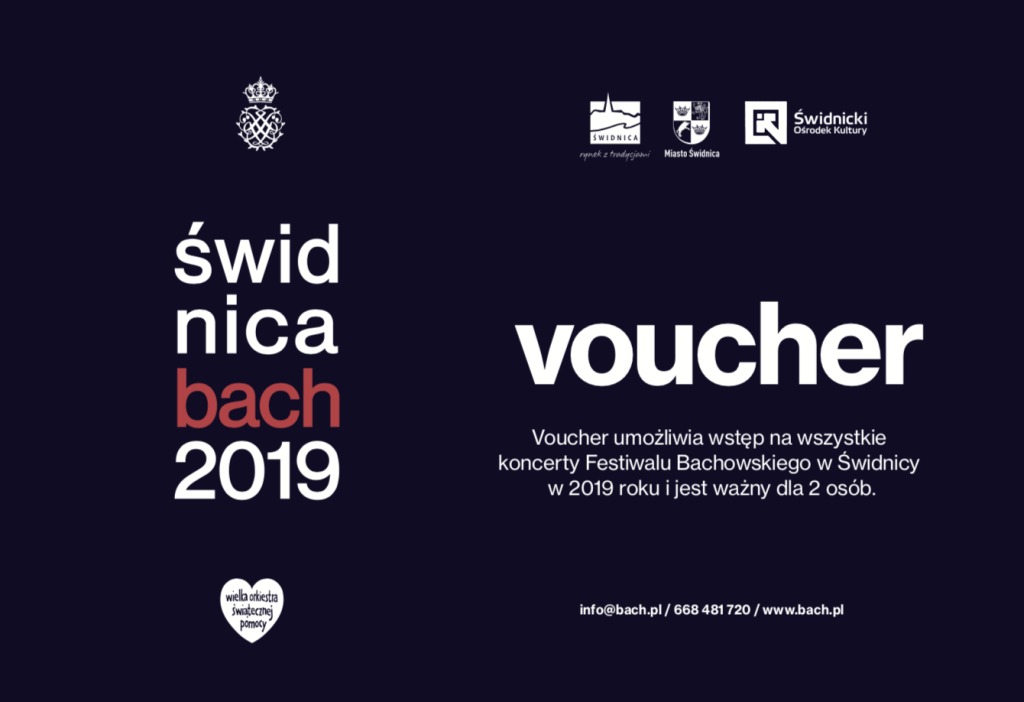 Voucher dla 2 osób na Festiwal Bachowski 2019