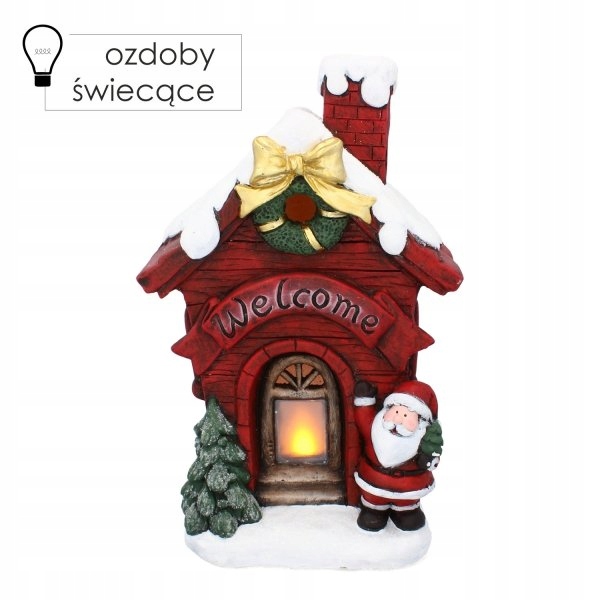 PIĘKNA FIGURKA ŚWIECĄCA LED 43 CM PREMIUM ŚWIĘTA