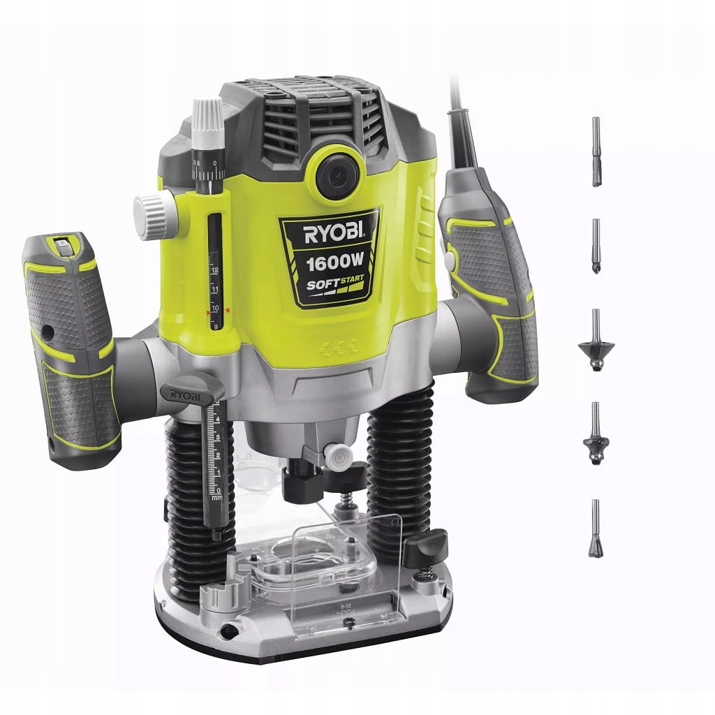 RYOBI RRT1600-K Przewodowa frezarka 1600 W 5 frez