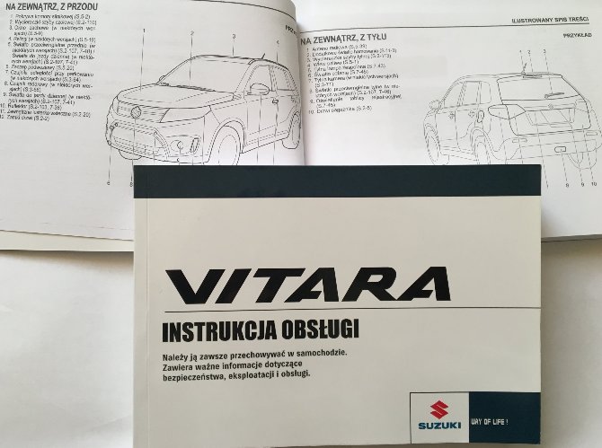 Suzuki Vitara 2015 2018 polska instrukcja obsługi