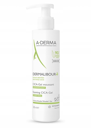 A-derma Dermalibour+ Cica Żel do mycia skóry podrażnionej, 200ml