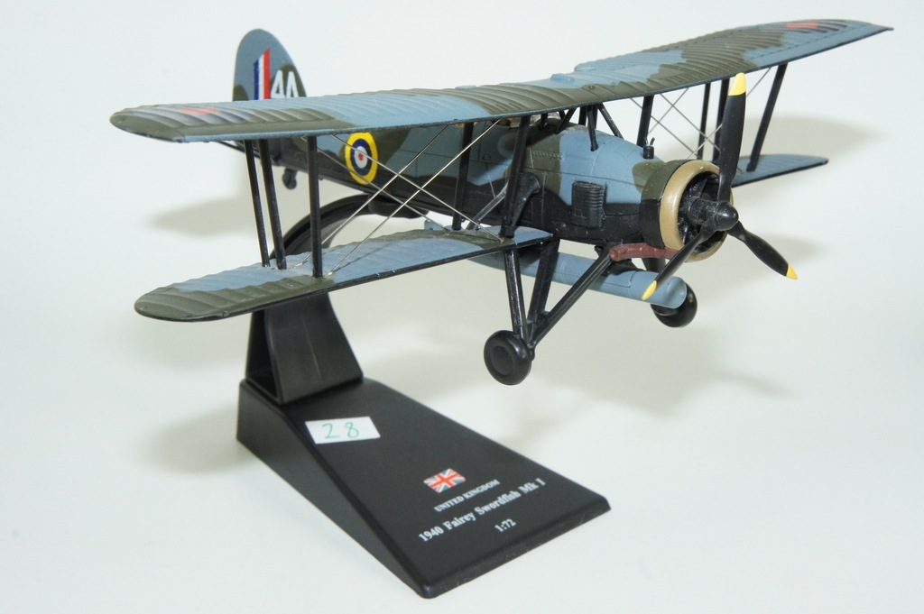 Samoloty Świata METALOWE (28) 1:72 Fairey Swordfish Mk1