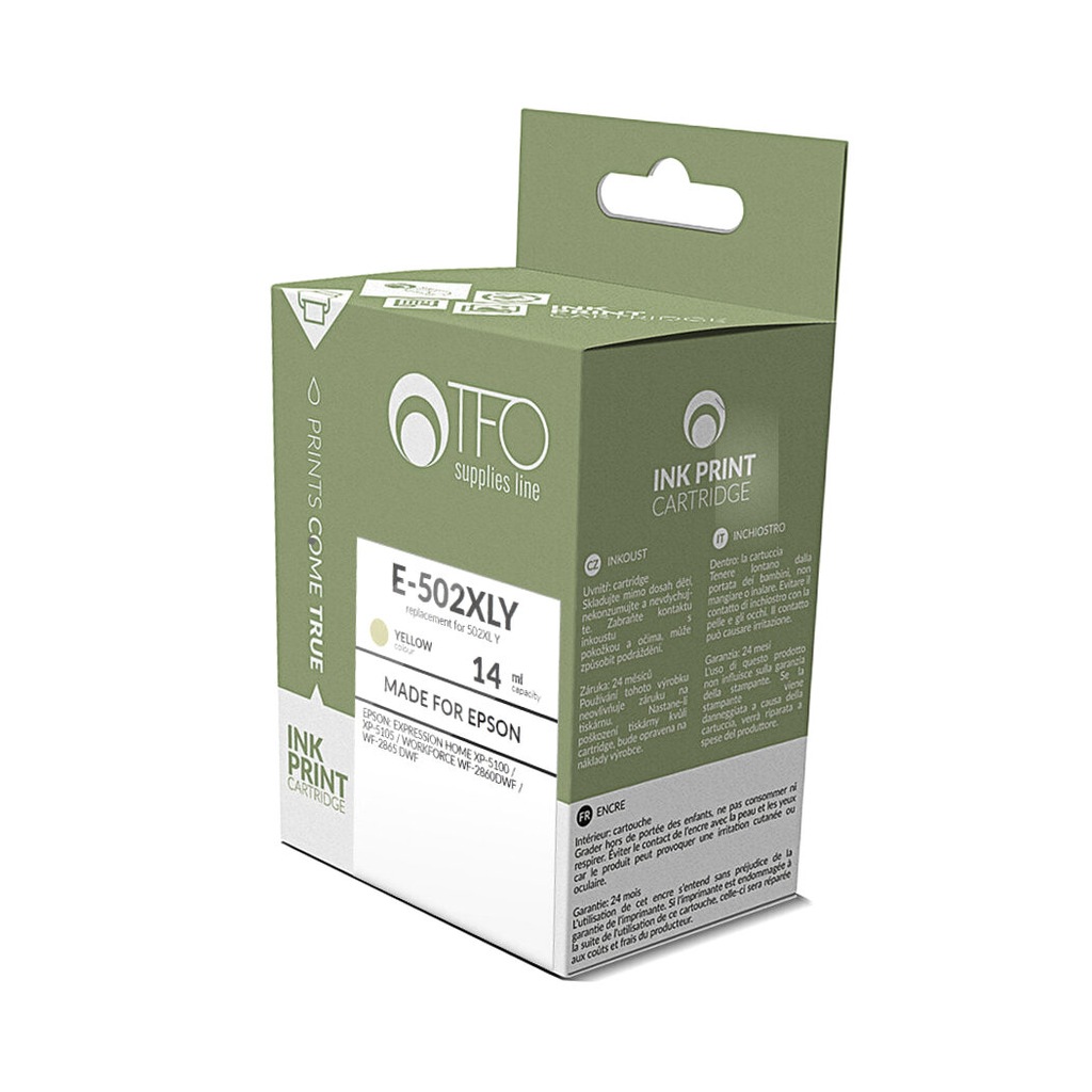 Tusz TFO / TF1 E-502XLY do Epson żółty (yellow)