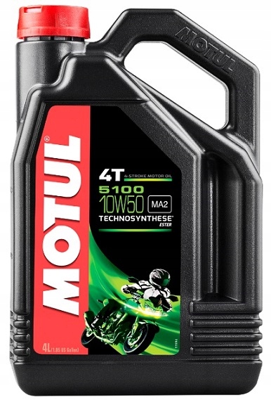 OLEJ MOTUL 5100 10W50 MA2 ESTER 4T 4L PROD. 2021