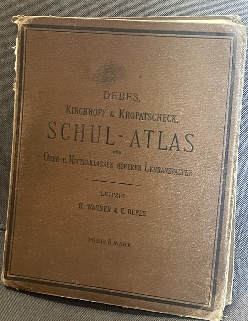 SCHUL - ATLAS Debes Kirchhoff & Kropatscheck Leipzig 1906 r