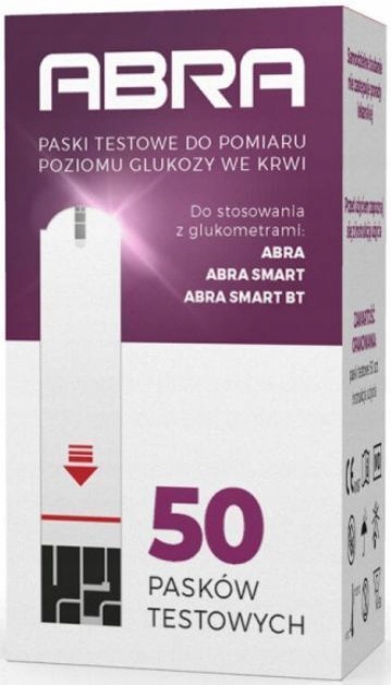 ABRA paski testowe do glukometru, 50 pasków