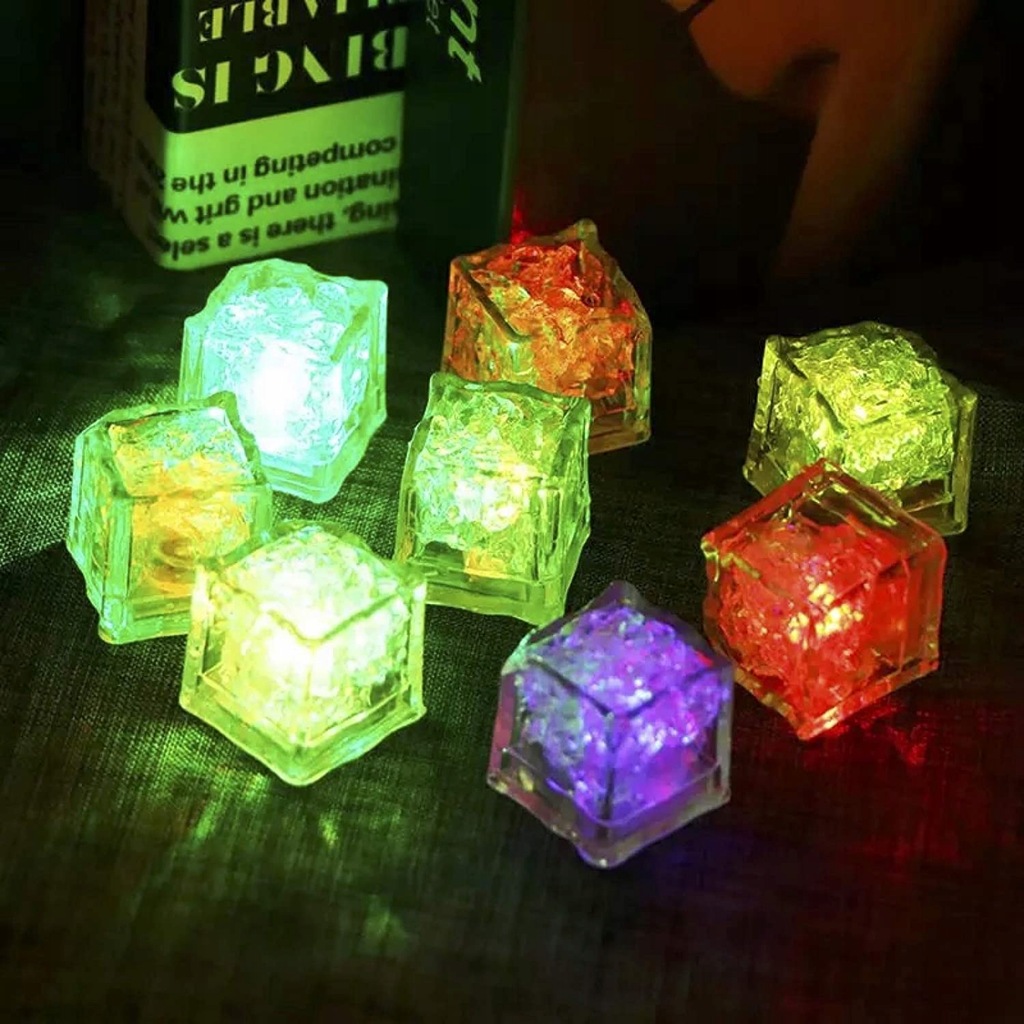 Ice Cube Polychrome kostki świecące 12 sztuk