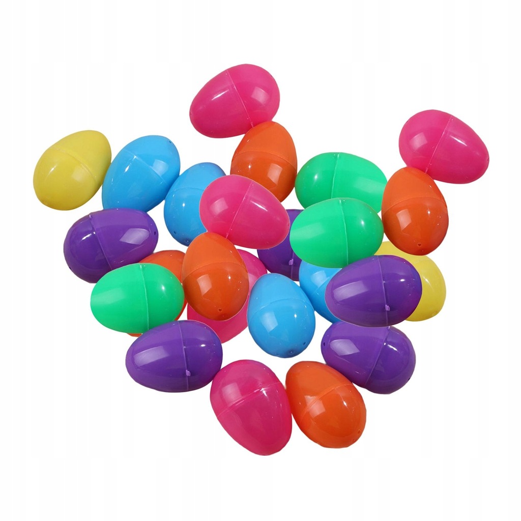 Fillable Easter Eggs Colorful Bright Plastic Easter Eggs, Stands Upright