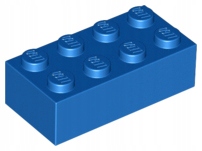 Lego 3001 klocek 2x4 niebieski [80gr] NOWY