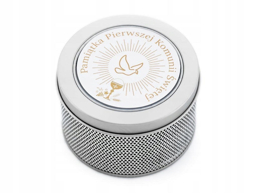 Prezentowe pudełko na zegarek - PUSZKA PAMIĄTKA PIERWSZEJ KOMUNII