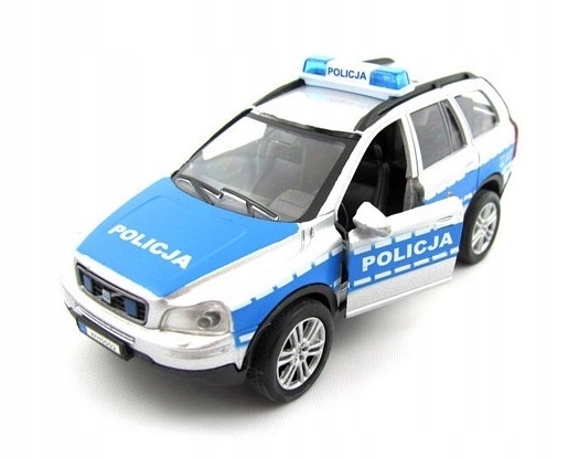 Auto policyjne Volvo 14 cm - dźwięk i światła