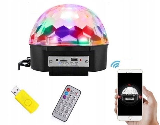 K08B KULA DISCO BLUETOOTH LED MP3 PENDRIVE PILOT