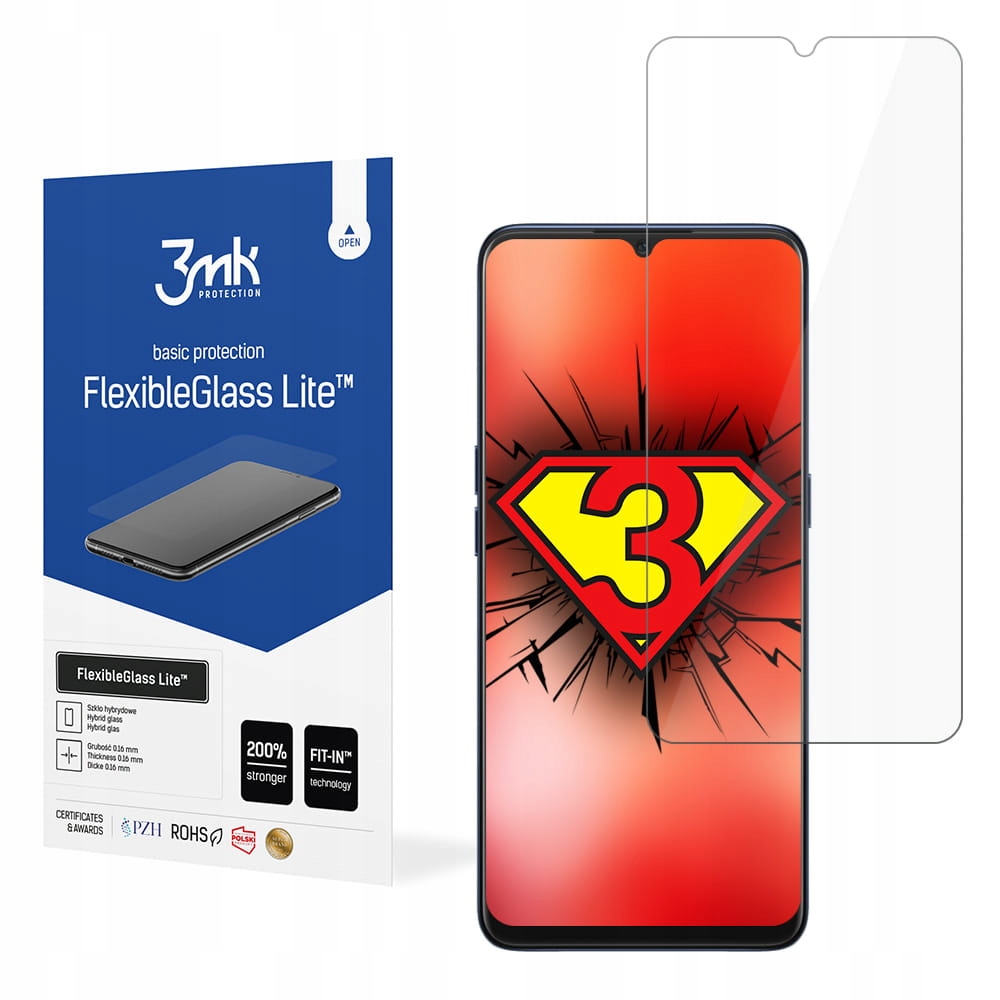 Oppo A91 - 3mk FlexibleGlass Lite