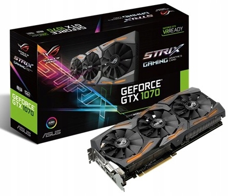 Купить КАРТА ASUS GeForce GTX 1070 STRIX 8 ГБ GDDR5 RGB: отзывы, фото, характеристики в интерне-магазине Aredi.ru