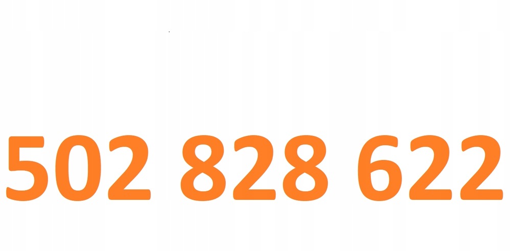 ZŁOTY ŁATWY NUMER ORANGE 502 828 622
