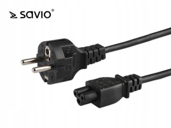 Kabel zasilający Savio CL-67 do notebooka "ko