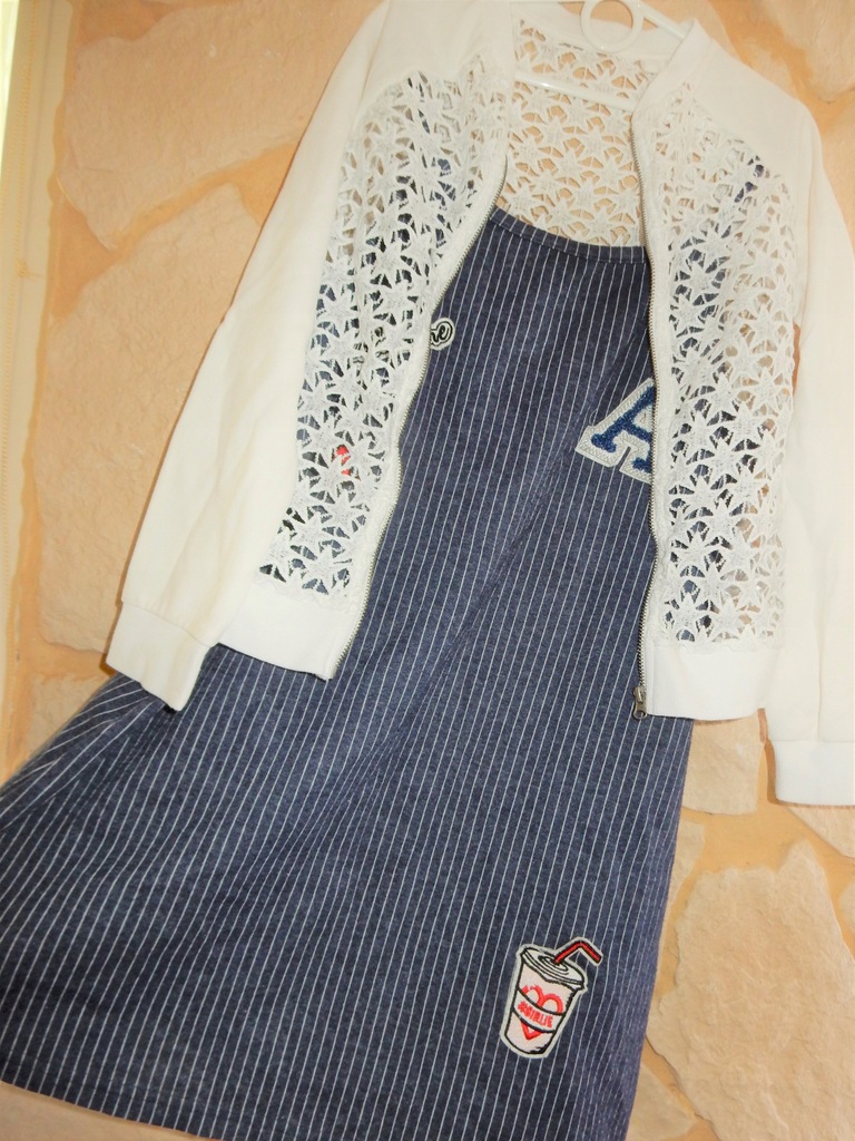 sukienka + bluza bomber 140