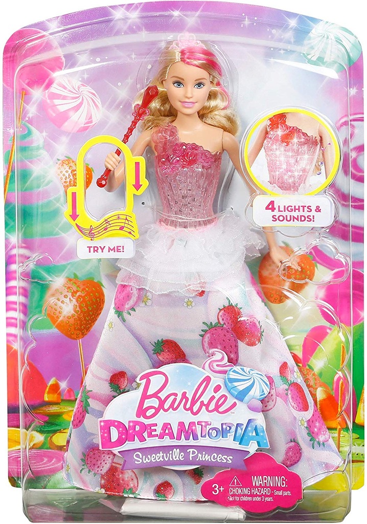 BARBIE Dreamtopia LALKA KSIĘŻNICZKA GRAJĄCA