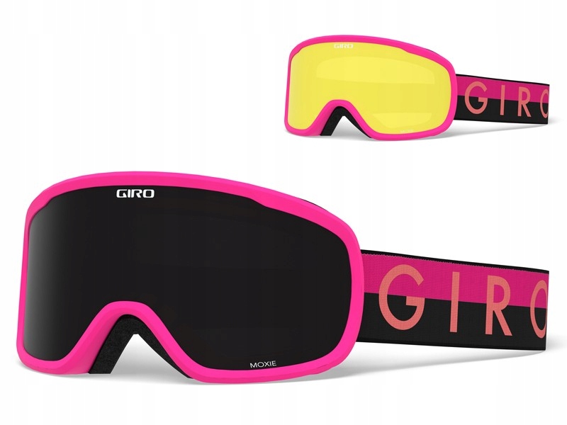 GIRO Gogle zimowe MOXIE PINK THROWBACK (szyba ULTR