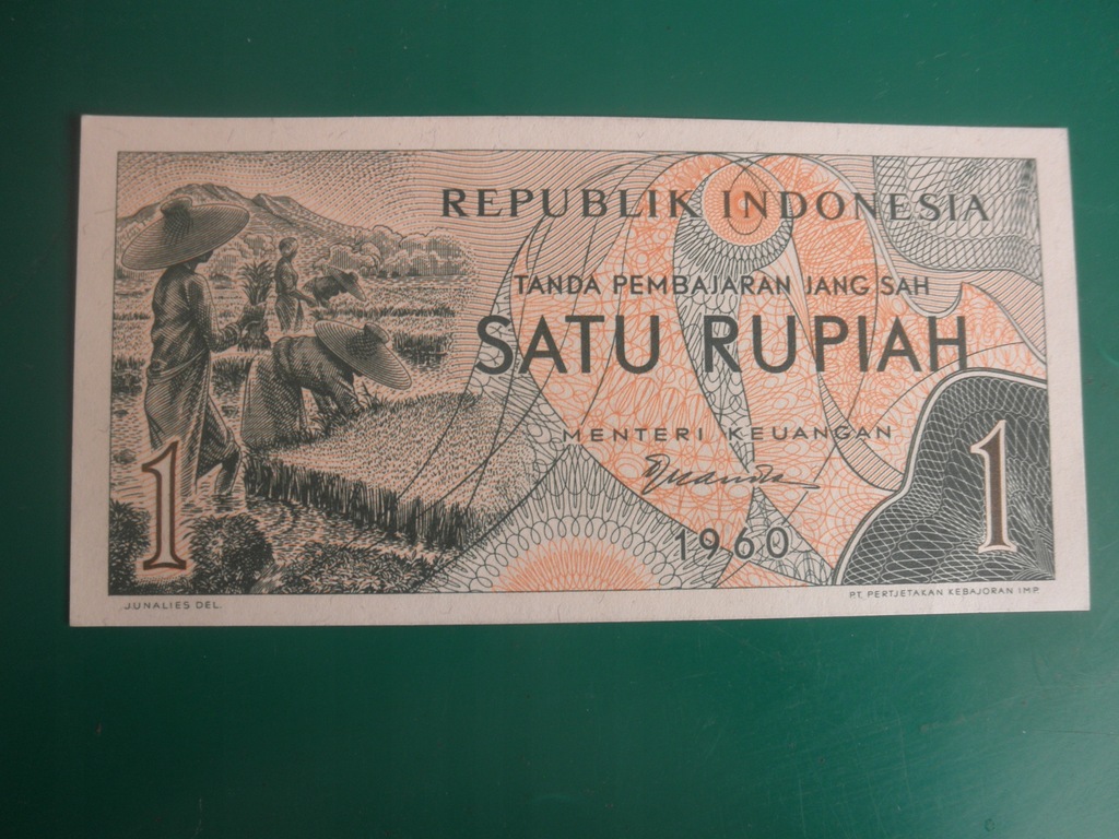 Indonezja 1 Rupiah UNC