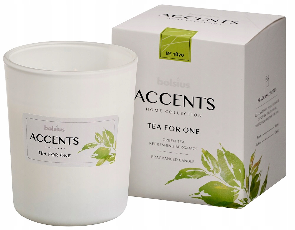 Bolsius ACCENTS Świeca w szkle 92/76 Tea for One