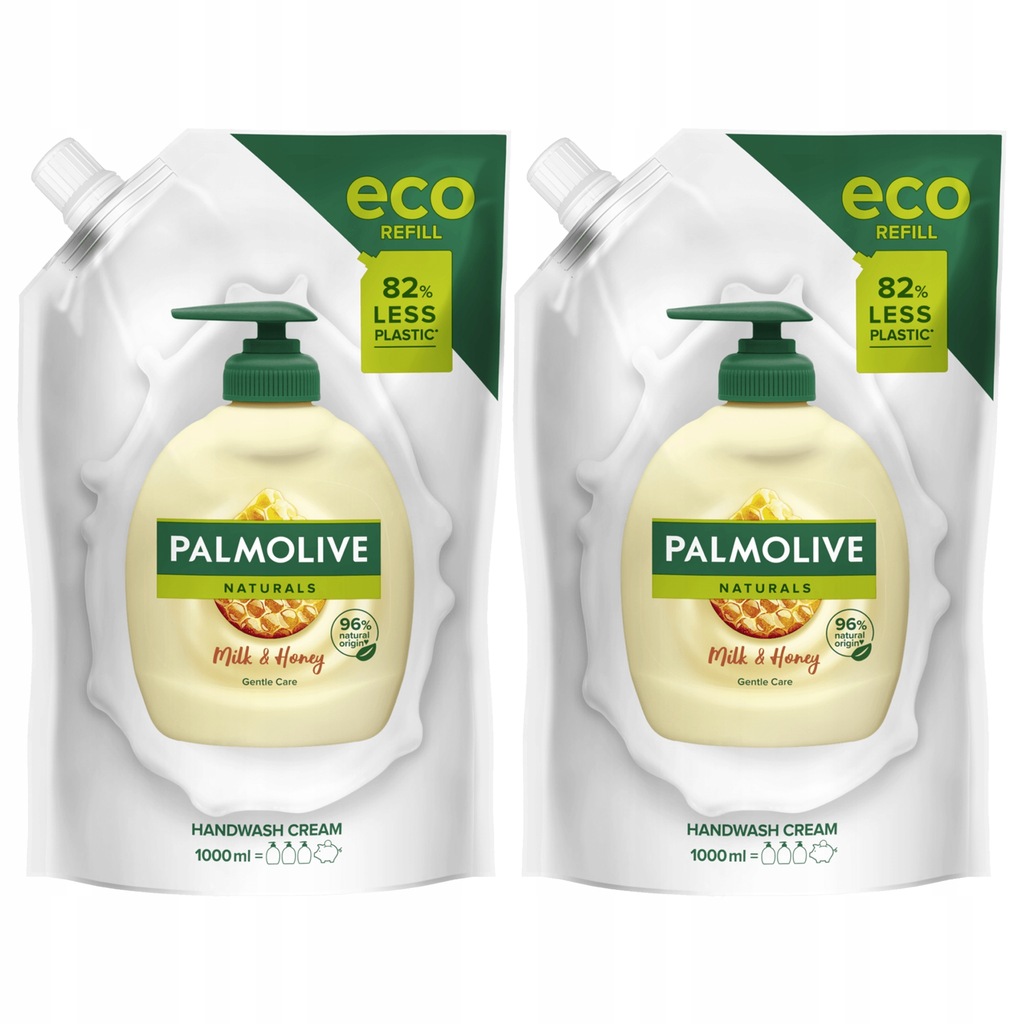 Palmolive Milk Honey Mleko Miód mydło w płynie ZAPAS 2x 1L