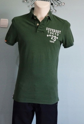 Koszulka polo S Superdry bluzka t-shirt slim logo