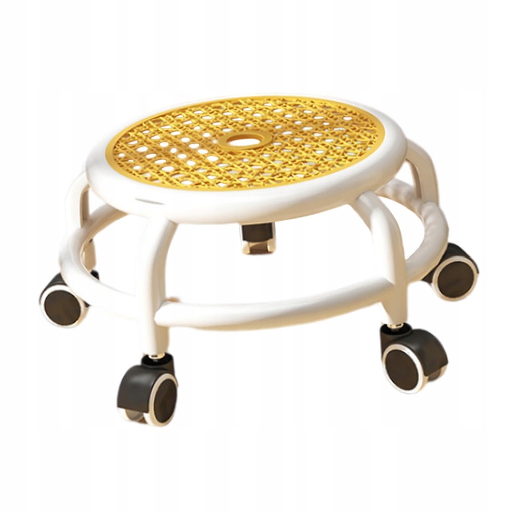 Low Roller Round Seat 360 Degree Rotating Rolling Stool Heavy Duty Small