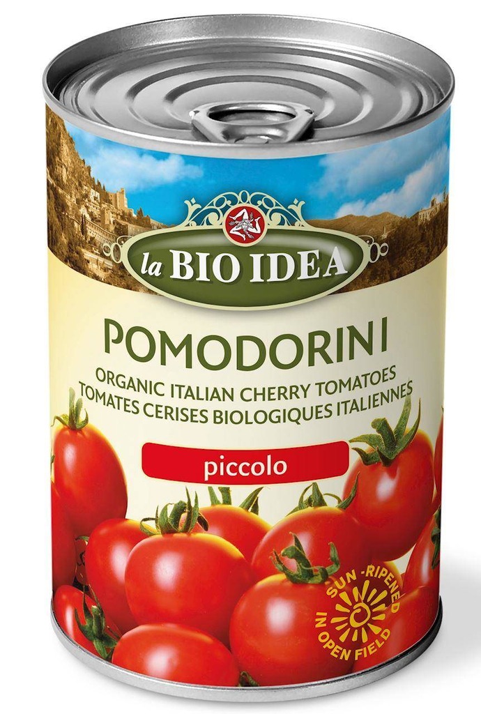 POMIDORY CHERRY W SOSIE POMIDOROWYM BIO 400 g (PUS