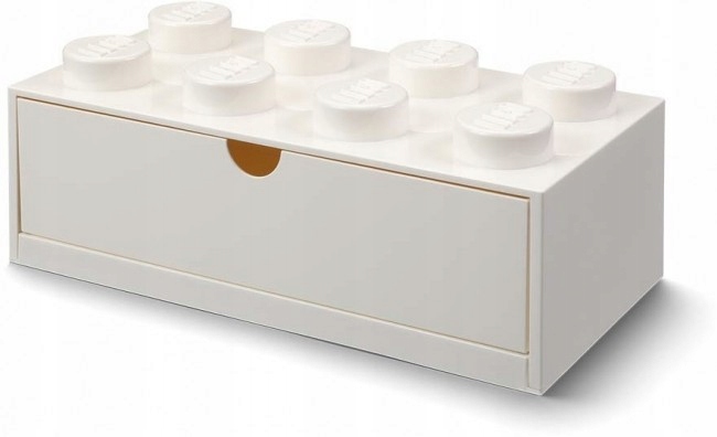 Pojemnik na klocki Lego Brick 8 Desk Drawer biały