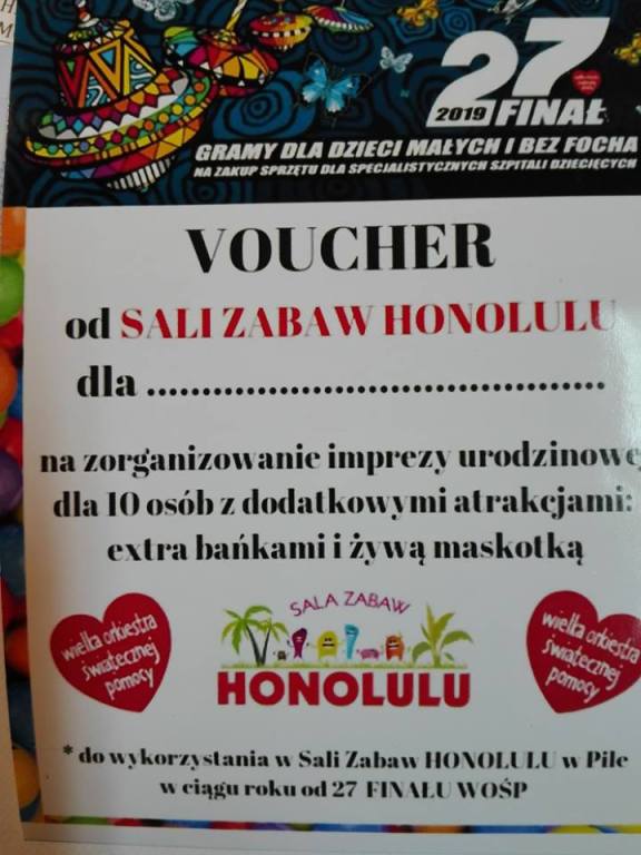 Voucher na imprezę urodzinową w Honolulu