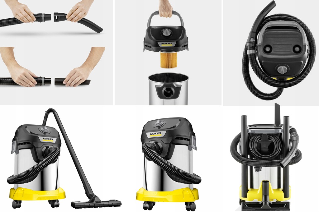 Купить ПРОМЫШЛЕННЫЙ ПЫЛЕСОС KARCHER WD 3 НОВАЯ КОНСТРУКЦИЯ XXXL: отзывы, фото, характеристики в интерне-магазине Aredi.ru