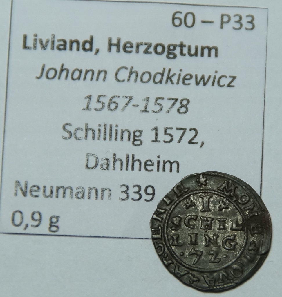 AM51 szeląg 1572 - Inflanty