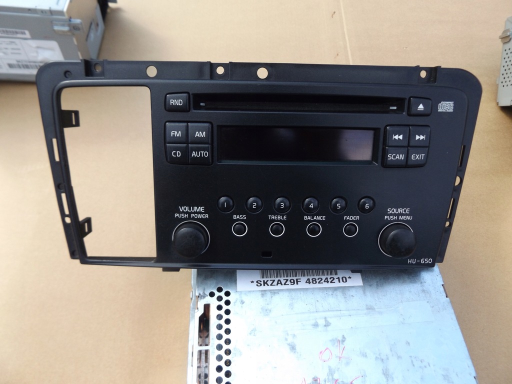 RADIO CD HU650 VOLVO S60 V70 XC70 12289889059 oficjalne archiwum