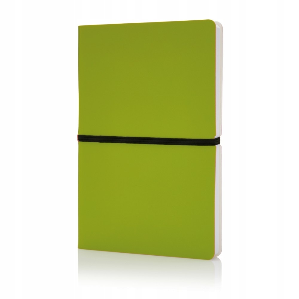 Notatnik A5 Deluxe, miękka okładka, papier zielony