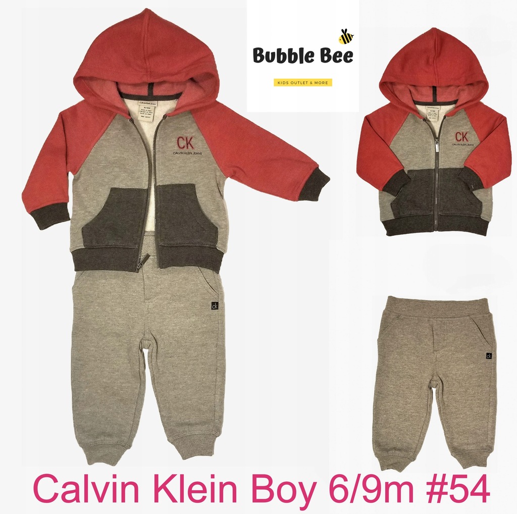 Calvin Klein,szary dres, baby shower, Boy r 74