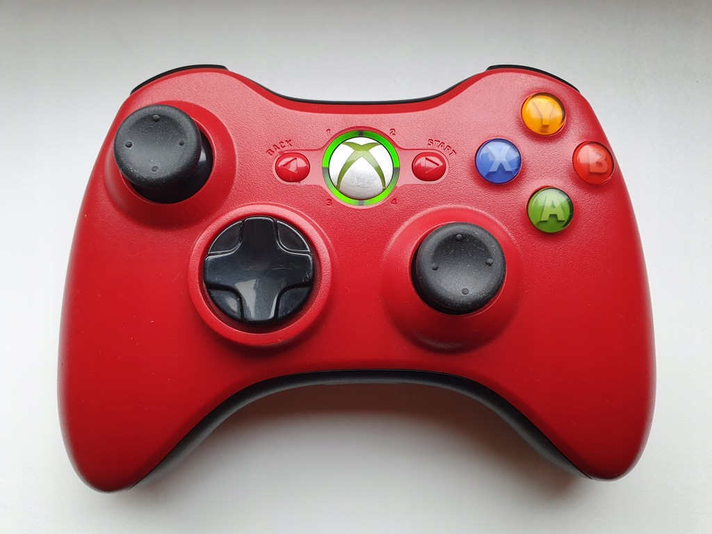 ORYGINALNY PAD Microsoft Xbox 360 czerwony