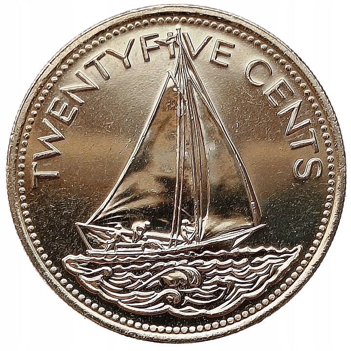 BAHAMY 25 CENTS 2005 STATEK ŻAGLOWIEC MENNICZA