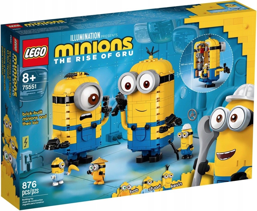 LEGO Minionki z klocków i ich gniazdo 75551