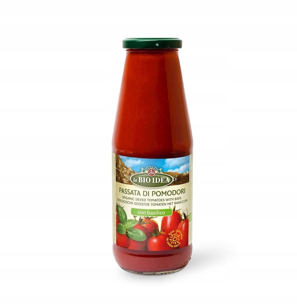 PRZECIER POMIDOROWY PASSATA Z BAZYLIĄ BIO 680 g -