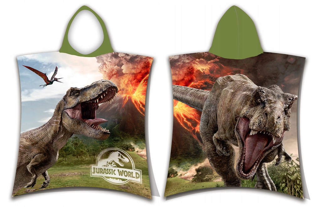 Poncho Ręcznik 50x115 Park Jurajski Dinozaury