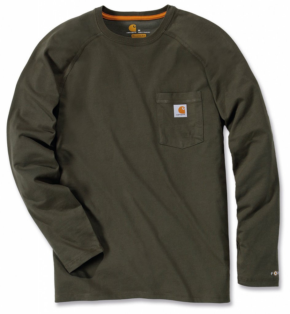 CARHARTT KOSZULKA LONG FORCE ZIELONA M