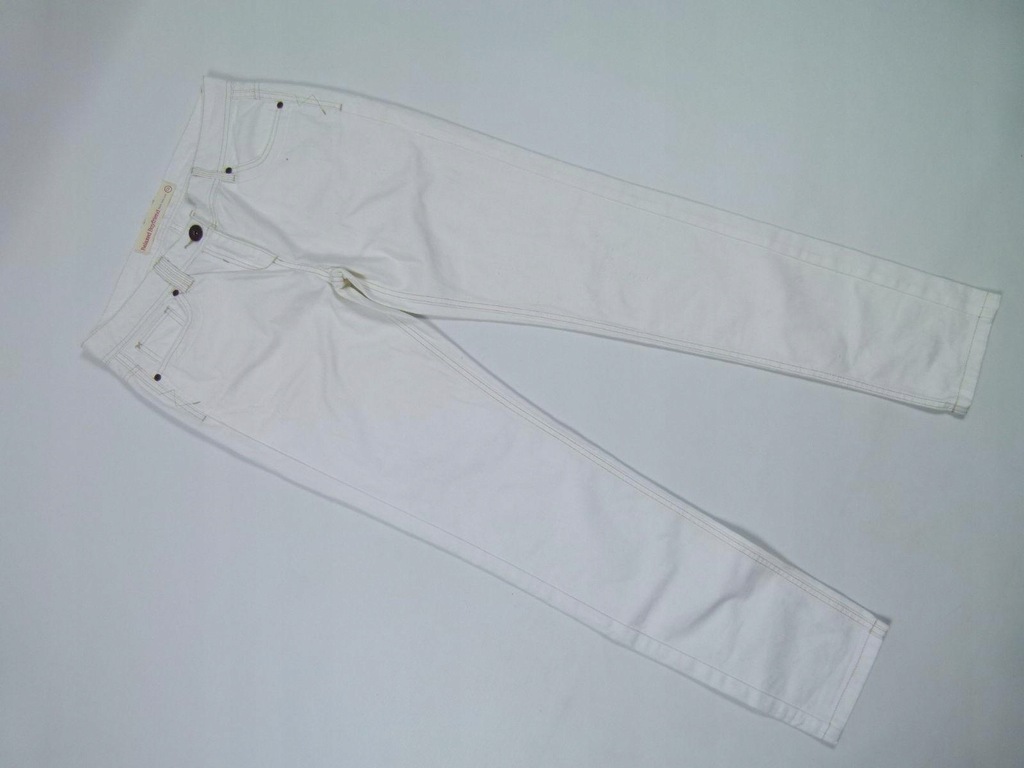 NEXT białe spodnie jeans wytarcia 12L / 40