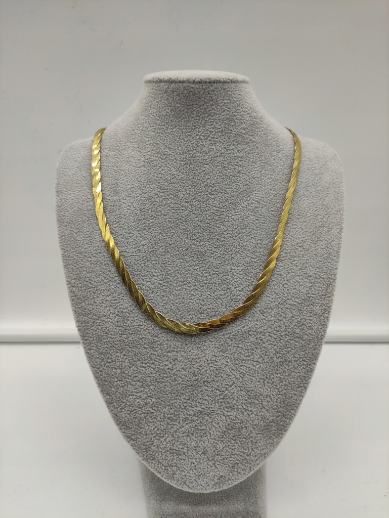 Złoty Łańcuszek z Zawieszką PR: 585 W: 10,7g DŁ: 45,5cm GR: 0,5cm