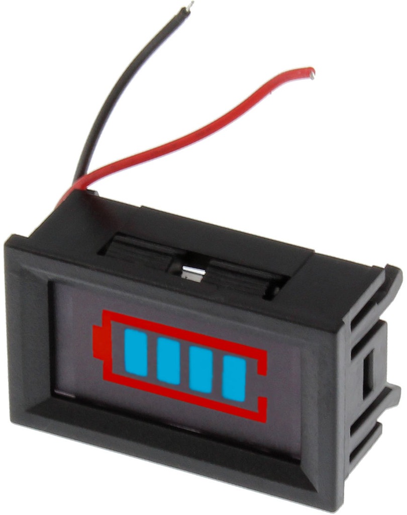 Wskaźnik poziom naładowania akumulatora 12V bateri