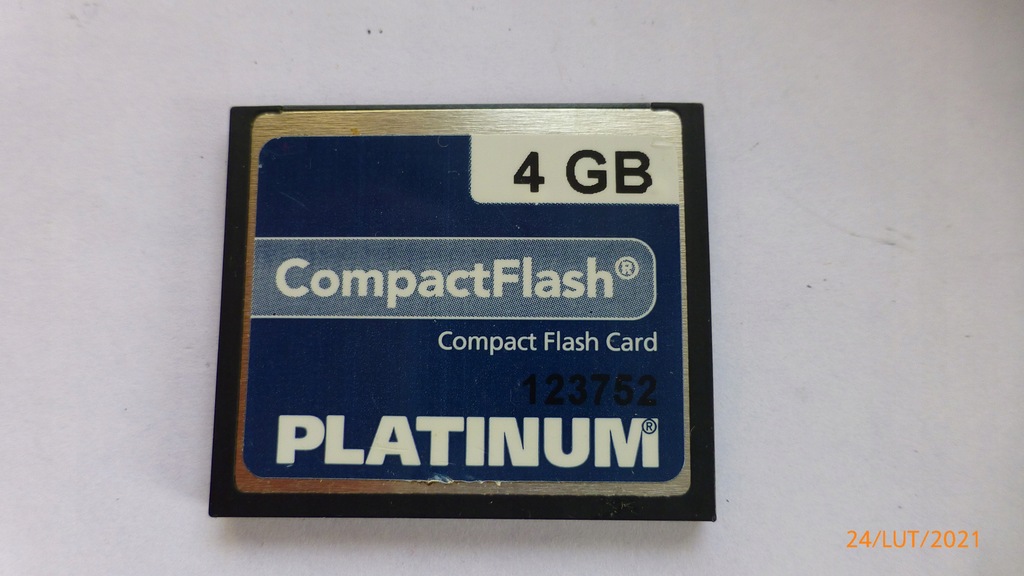 KARTA COMPACT FLASH 4 GB PLATINUM