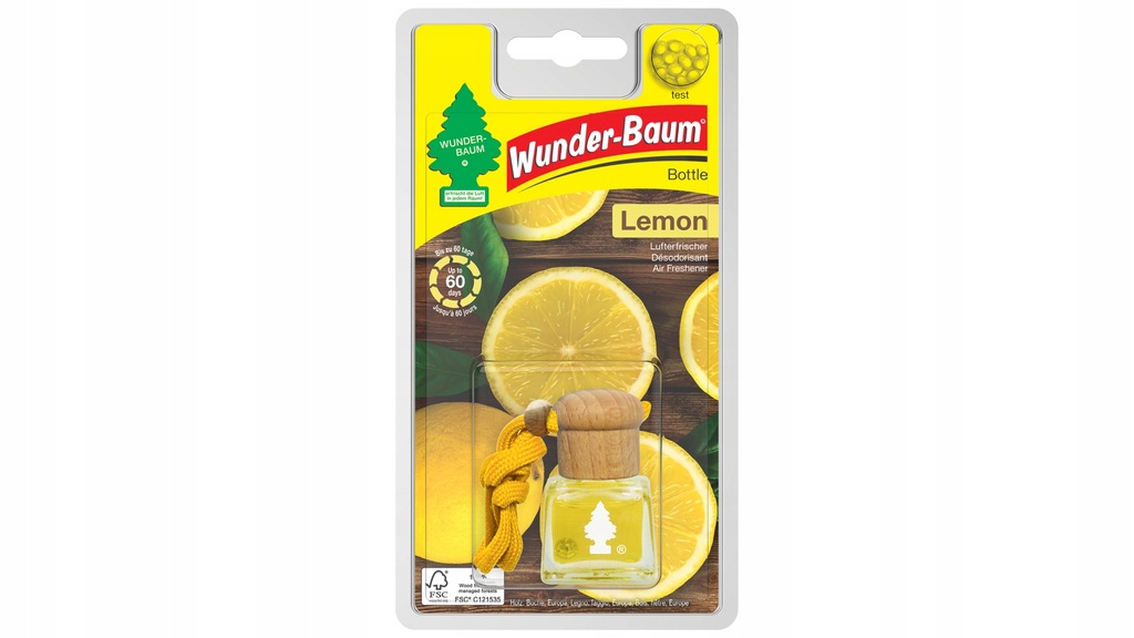 BUTELKA ZAPACHOWA WUNDER-BAUM BOTTLE LEMON 4,5ML